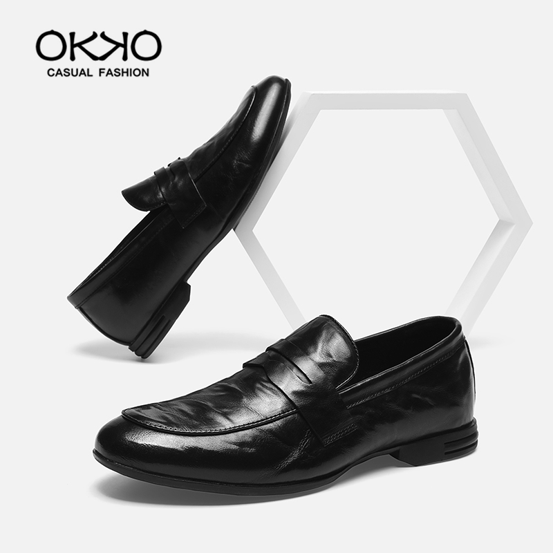 OKKO-cowhide series/8666【夏季新款】高端专柜品质轻奢休闲皮鞋主图