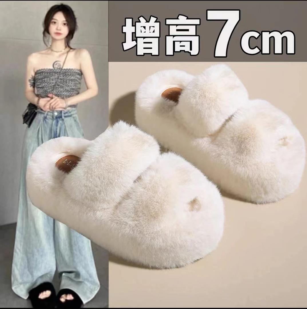 【拍一发二】专柜品质秋冬新款毛毛鞋网红同款舒适百搭主图
