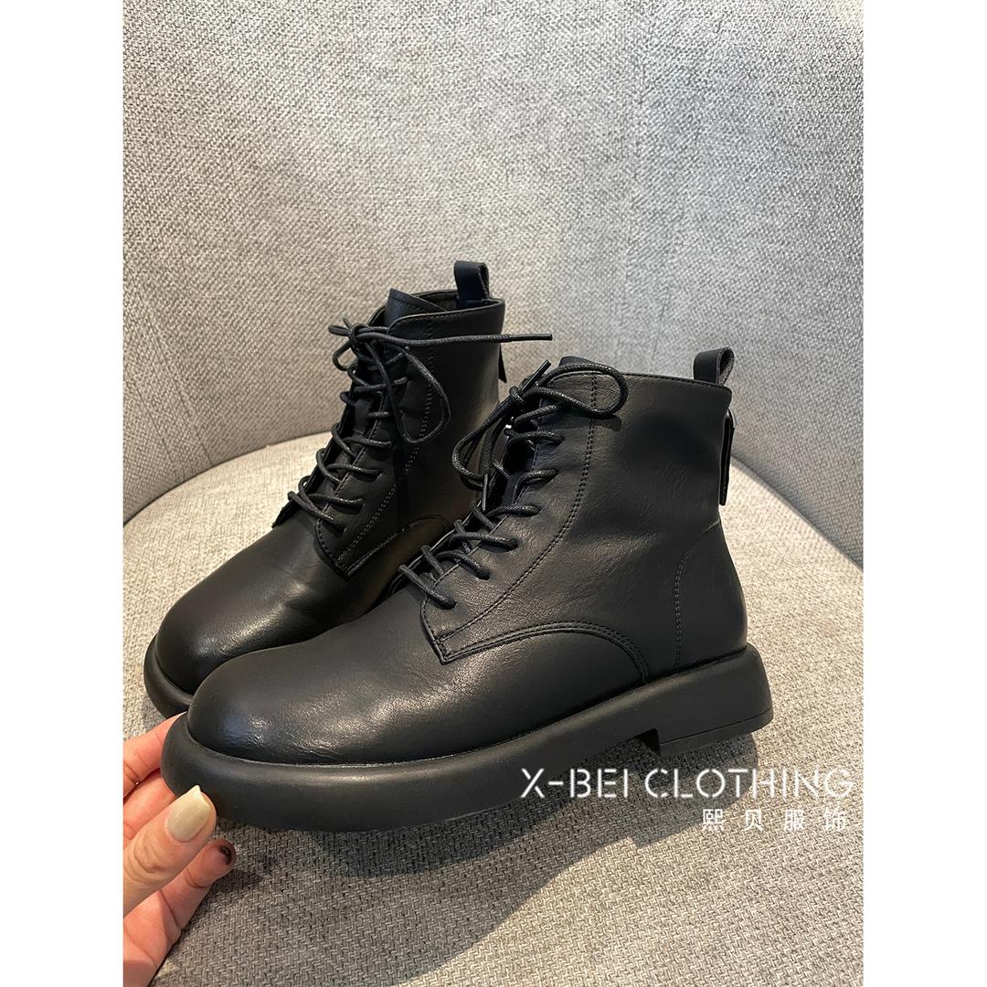 熙贝服饰 英伦风短靴显瘦显腿长帅气马丁靴&Y5076主图