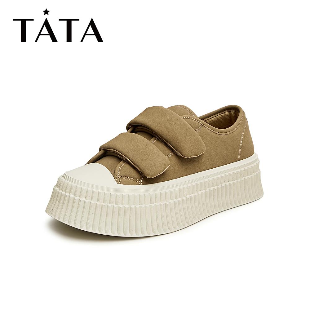 Tata/他她2023秋季小众舒适厚底饼干鞋休闲鞋新款WE501CM3主图