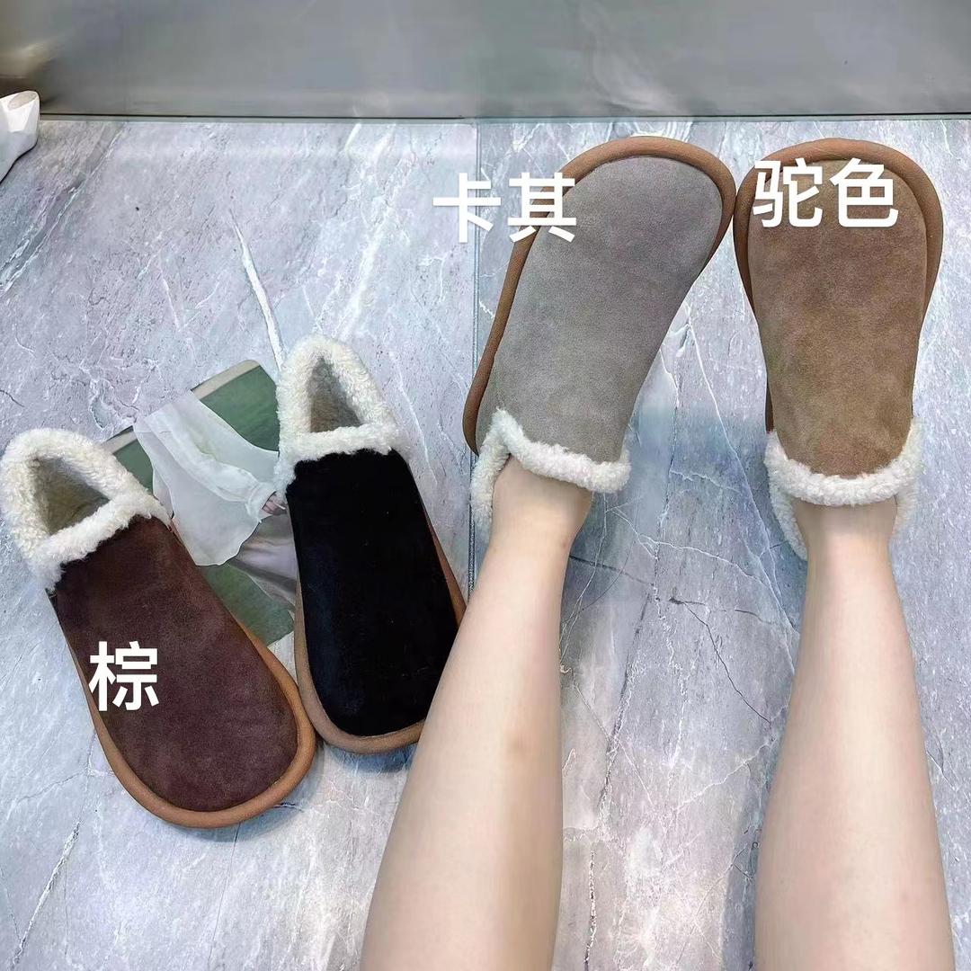 宫姿琳301《波哥定制大码》潮流百搭休闲翻毛皮加厚防滑保暖短靴主图