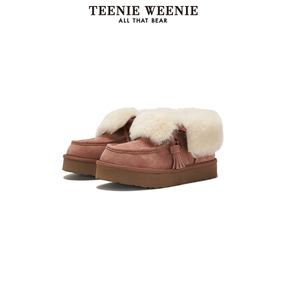 TeenieWeenie小熊2023年秋冬新款毛茸短靴雪地靴女鞋TTAP23FV17D主图