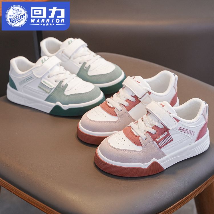 Warrior/回力春季春秋四季女童男童百搭软底透气中大童运动鞋板鞋主图