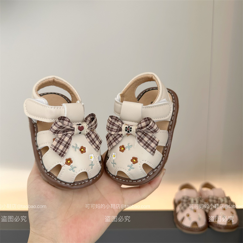 婴幼儿鞋子夏季1-2岁女宝宝凉鞋软底防滑学步鞋幼童公主叫叫凉鞋主图