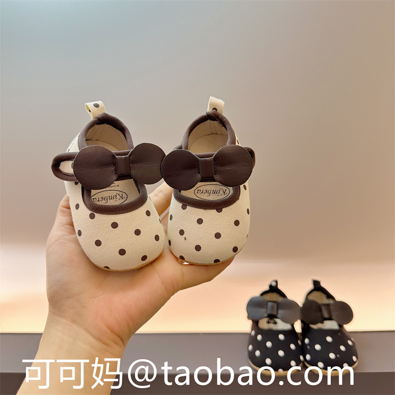 春季新款一岁女宝宝公主鞋软底6-12月婴儿透气舒适婴幼儿学步鞋主图