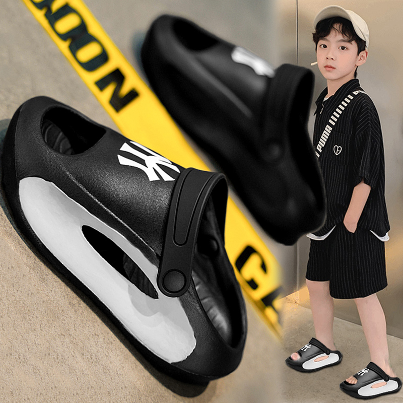 儿童拖鞋男童夏款外穿2024新款防滑夏季中大童男孩凉鞋沙滩鞋凉拖主图