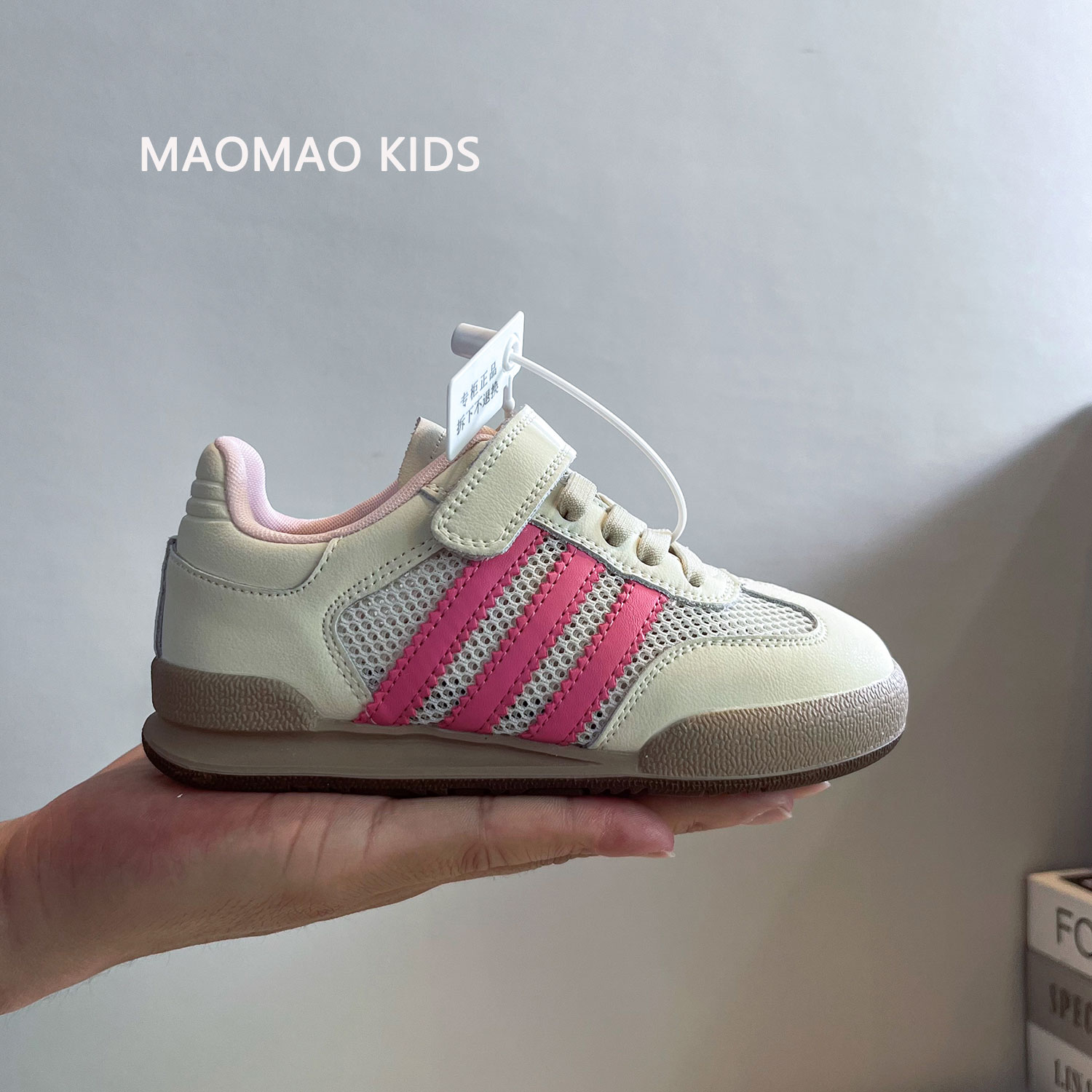 真皮德训鞋儿童2024新款夏季板鞋女童鞋子网鞋网面透气运动鞋男童主图