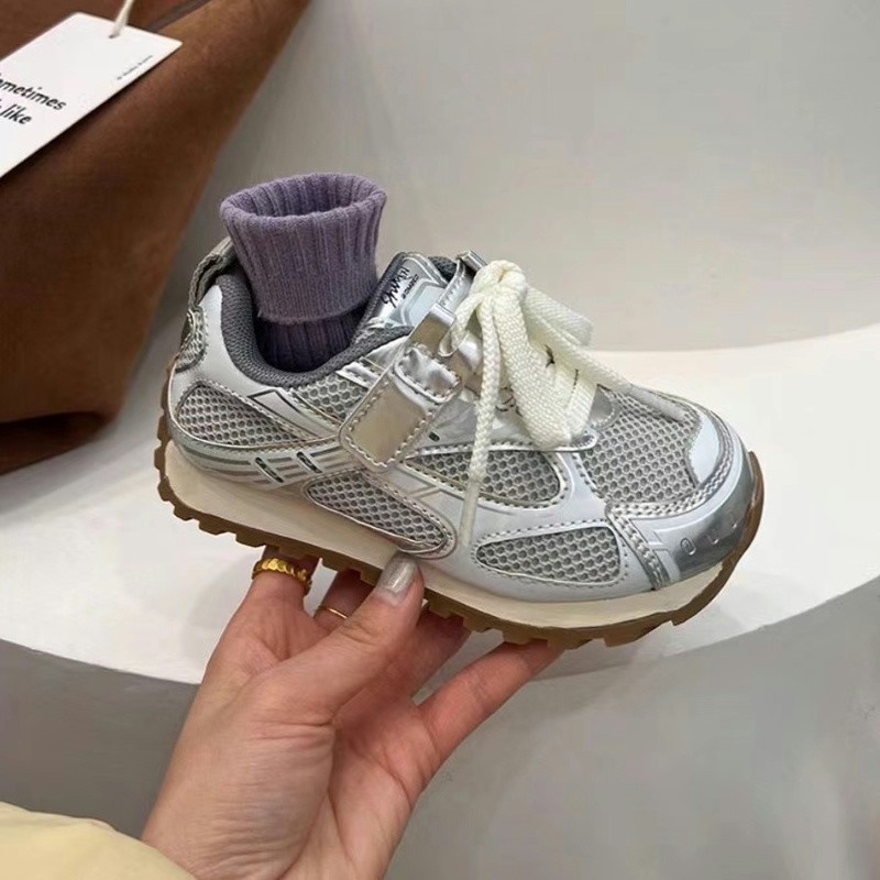 女童运动鞋2024春季新款儿童老爹鞋男童阿甘鞋春夏款透气网鞋潮牌主图