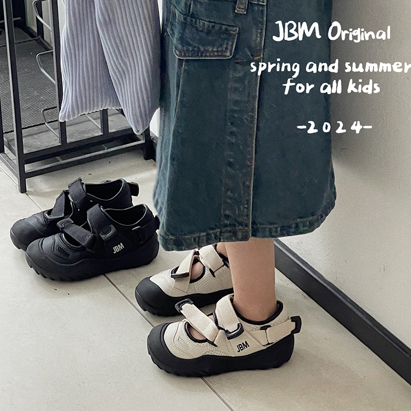 JBM儿童鞋镂空运动鞋2024春夏季男女童韩版老爹鞋户外徒步跑步鞋主图