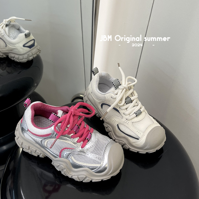 JBM 2024春夏新款中大童男女单网户外徒步跑步鞋儿童时尚休闲鞋主图