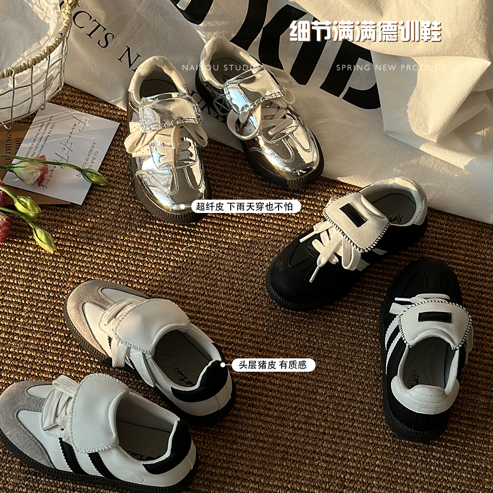 奶油kids童装儿童鞋子女童2024新款春季宝宝百搭休闲鞋洋气德训鞋主图