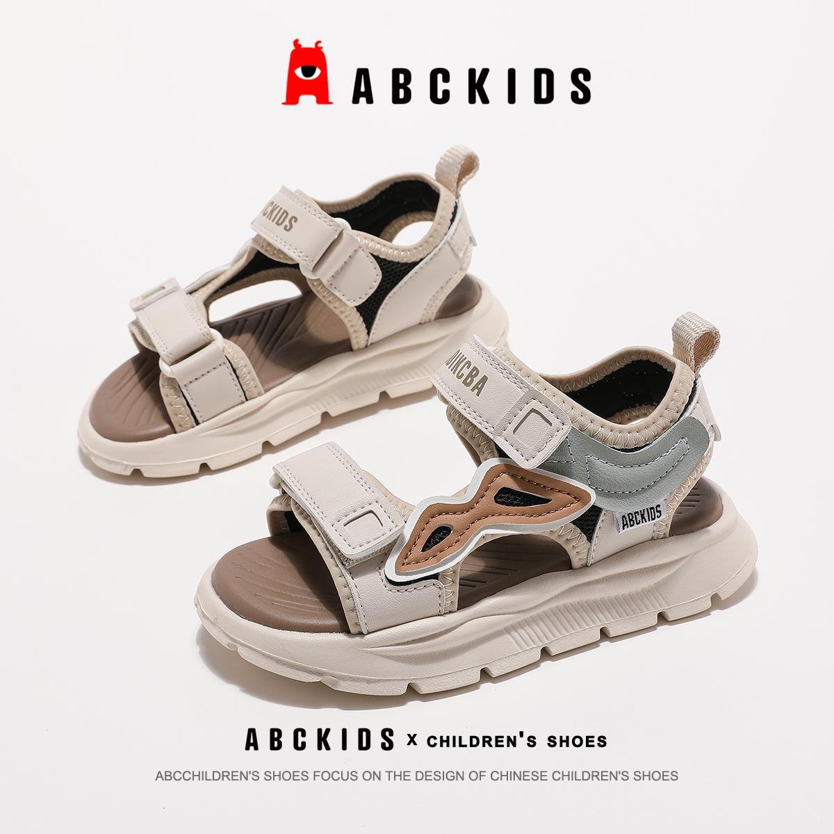 abckids童鞋儿童运动凉鞋2024夏季新款男童凉鞋软底百搭女童鞋子主图