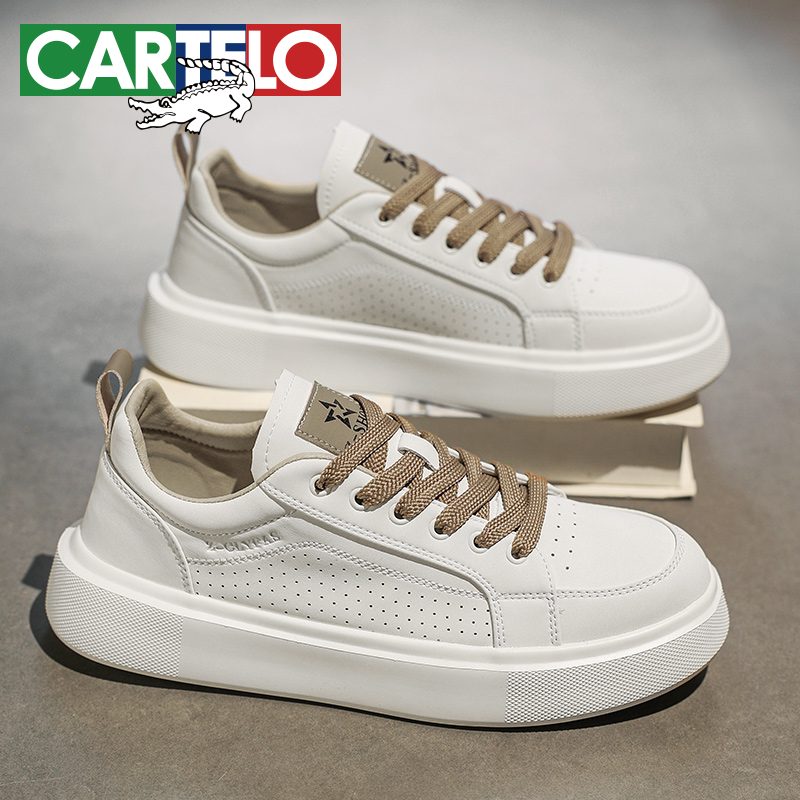 CARTELO/卡帝乐鳄鱼夏季新款时尚百搭防滑休闲运动鞋厚底潮流板鞋主图