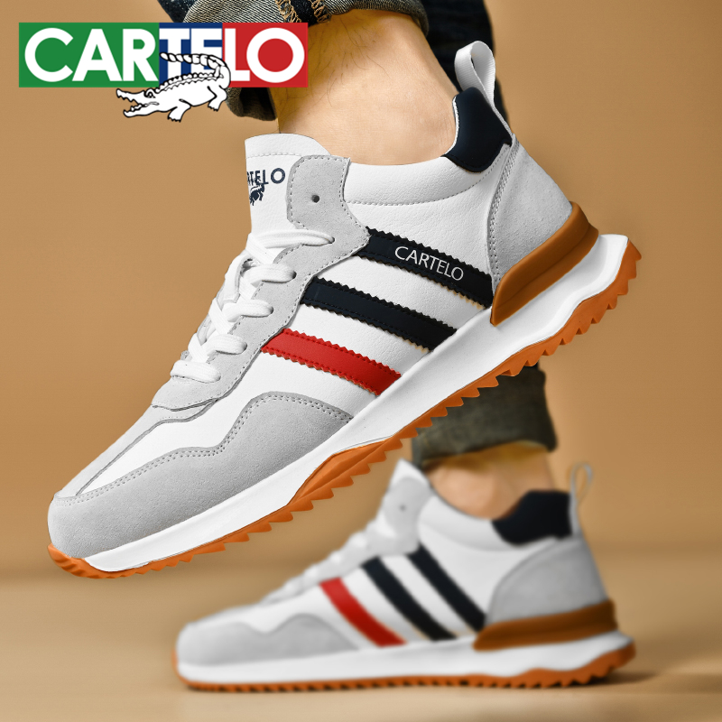 CARTELO/卡帝乐鳄鱼春季新款运动时尚休闲鞋男百搭户外耐磨软底鞋主图