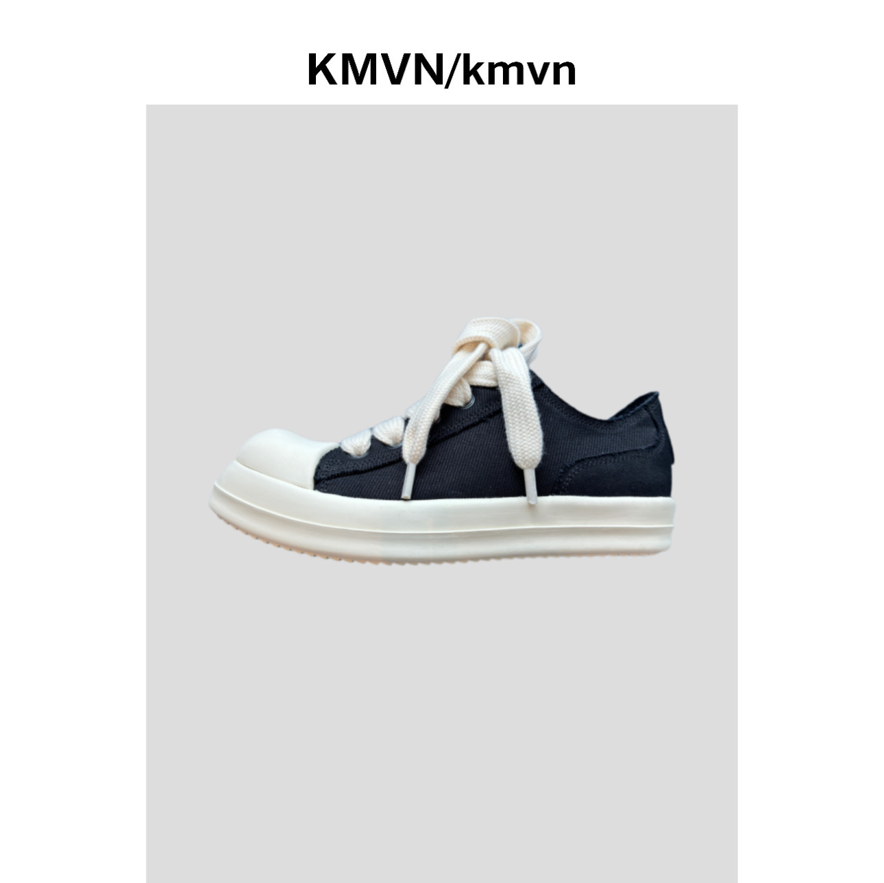 kmvn/kmvn【大头】2024新款时尚潮流百搭设计师款帆布休闲鞋主图