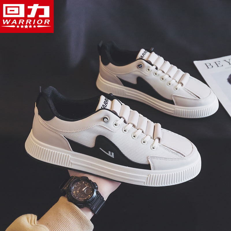 Warrior/回力男鞋2024夏季新款板鞋透气网面百搭潮流一脚蹬休闲鞋主图