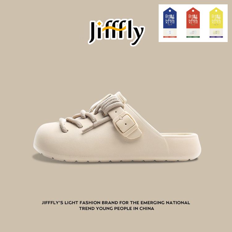Jifffly夏季洞洞鞋鞋明星同款博肯拖鞋小众外穿半拖鞋户外沙滩鞋主图