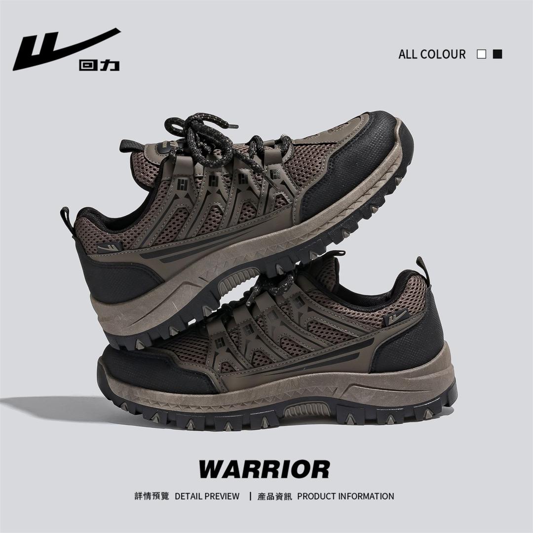 Warrior/回力新款高级感拼色透气时尚复古厚底增高跑步休闲男鞋主图