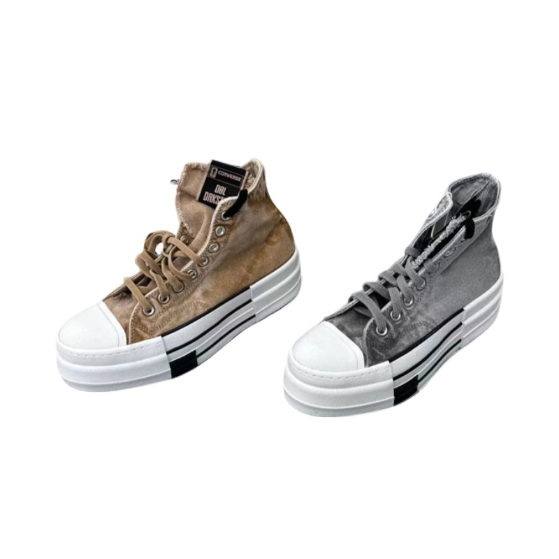 【RICK OWENS设计师品牌】 x CONVERSE SND SS24 高帮厚底帆布鞋主图