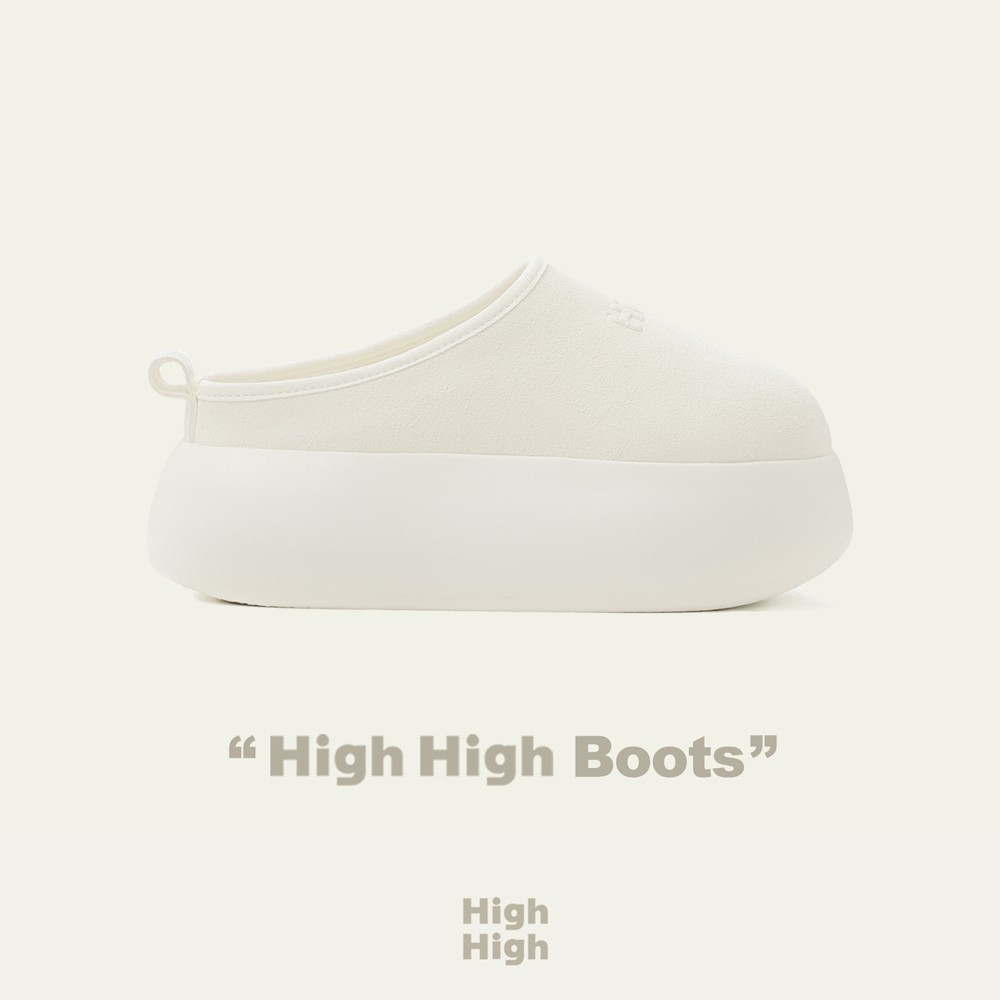 TWOI HIGHHIGH 绒绒·舒适“小奶蹄”「100%羊毛内里厚底增高鞋」主图