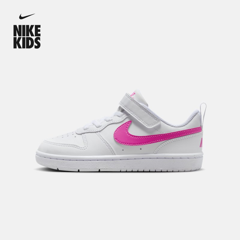 Nike耐克官方男女童COURT幼童运动鞋冬季板鞋低帮免系带DV5457主图