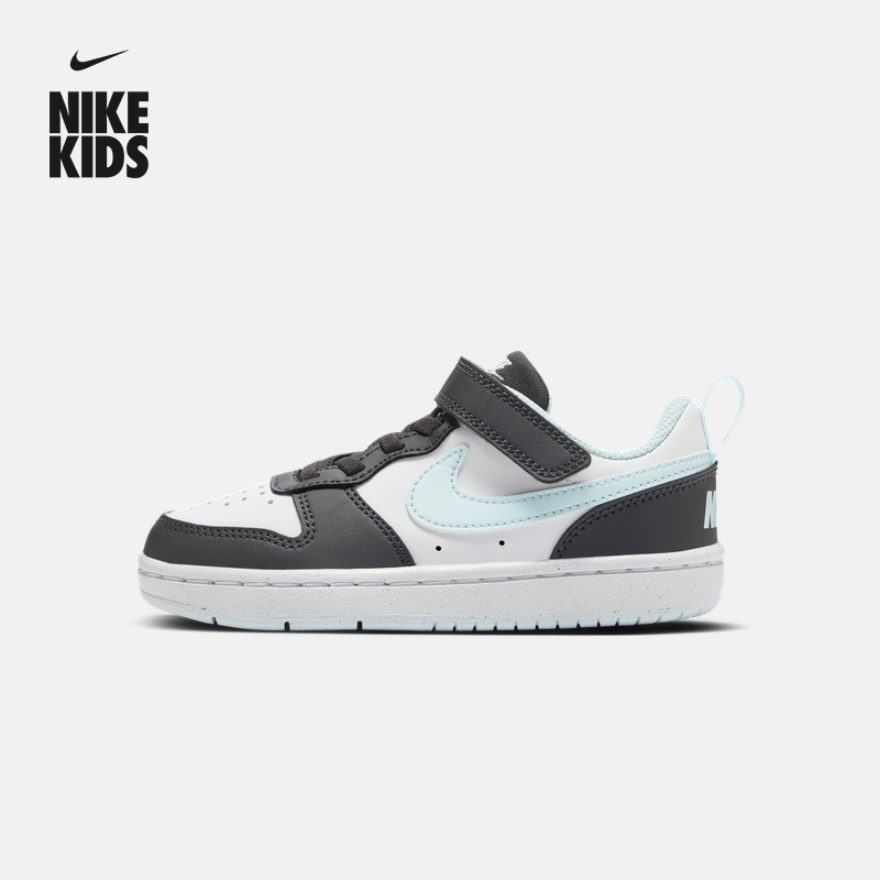 Nike耐克官方男女童COURT幼童运动鞋魔术贴冬新款板鞋低帮HQ3261主图