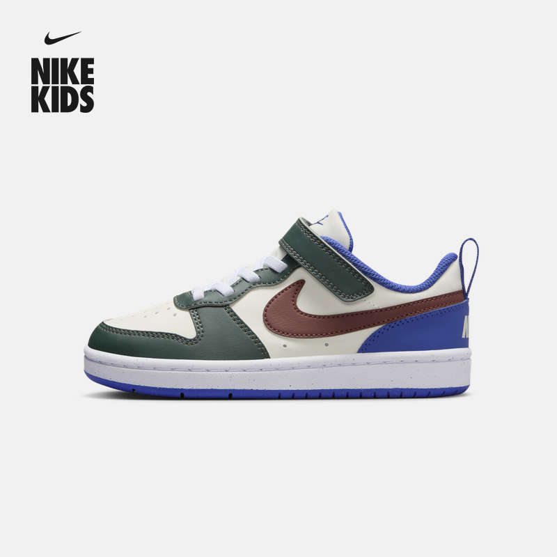 Nike耐克官方男女童COURT幼童运动鞋冬季板鞋低帮免系带DV5457主图