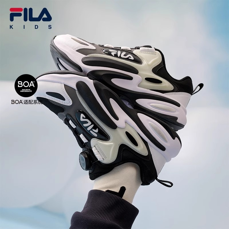 FILA KIDS斐乐童鞋儿童跑步鞋2024冬季新款男女大童旋钮BOA鲸鱼鞋主图