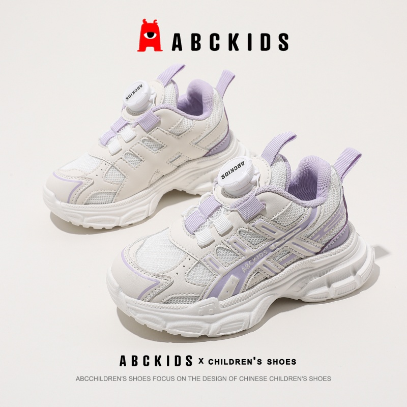 ABCkids童鞋女童2024秋款跑步鞋儿童运动鞋女孩秋季新款休闲鞋子主图
