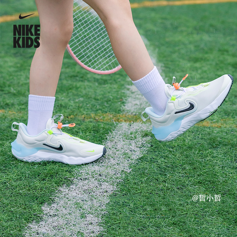 Nike耐克官方小波浪男女童大童公路专业跑步鞋冬新款易穿脱HV1803主图