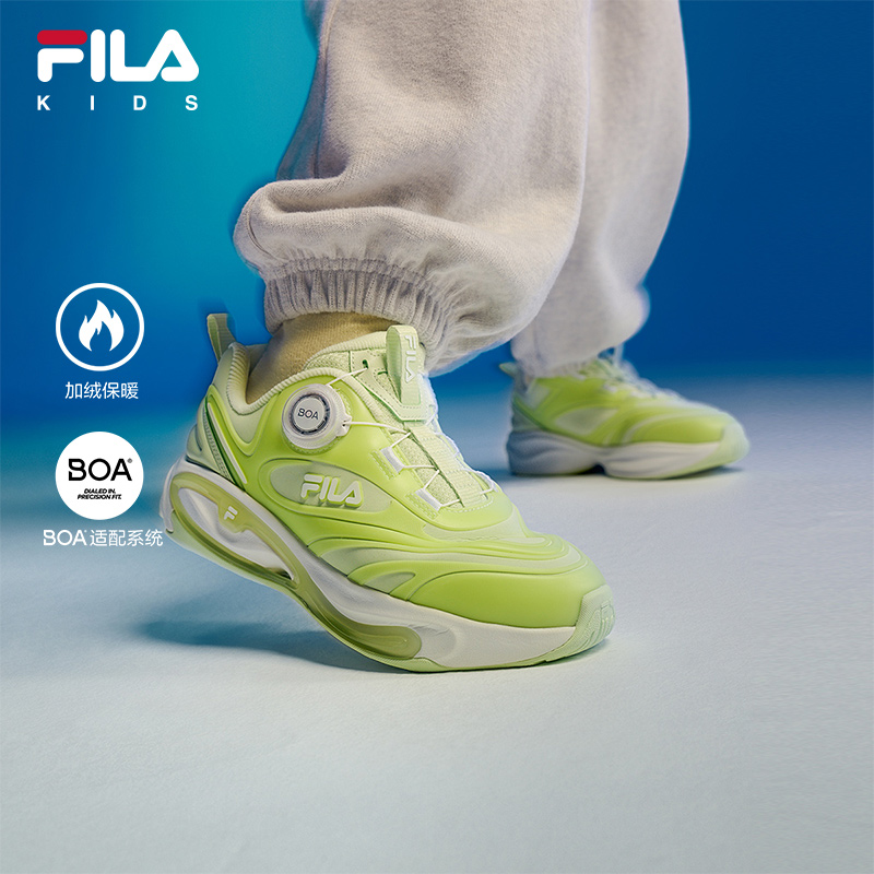 FILA KIDS斐乐童鞋儿童跑步鞋2024冬新款男女大童旋钮复古运动鞋主图