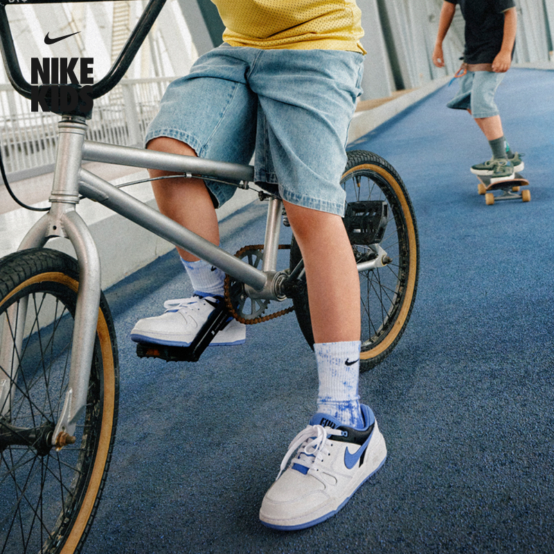 Nike耐克官方男女童FULL FORCE大童运动鞋冬季板鞋低帮复古FV5929主图