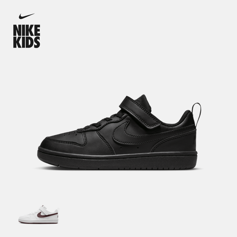 Nike耐克官方男女童COURT幼童运动鞋冬季板鞋低帮免系带DV5457主图