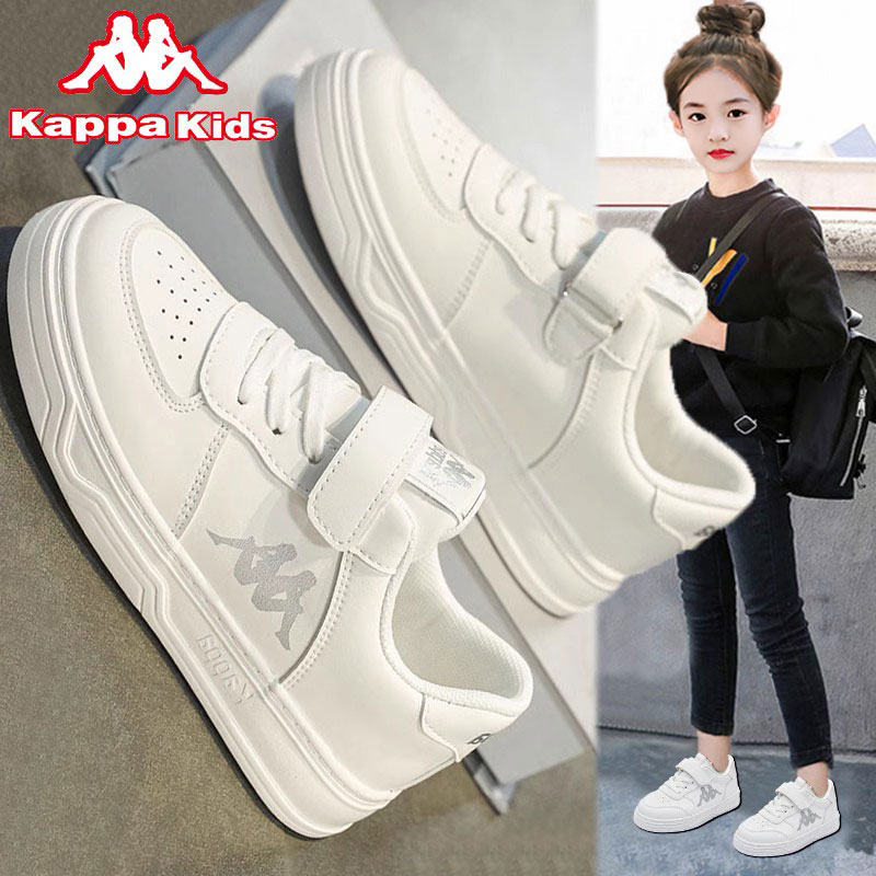 kappa卡帕儿童女童鞋子秋季秋冬款2024新款运动女孩小白大童板鞋主图