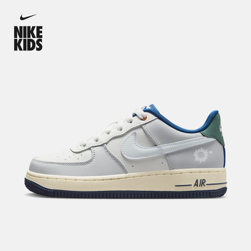 Nike耐克官方男女童AF1大童空军一号运动鞋板鞋胶底低帮HM3721主图