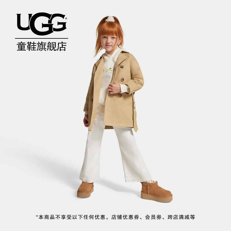 【亲子同款】UGG童鞋秋冬女大童亲子短靴厚底短筒靴棉鞋 1157791K主图