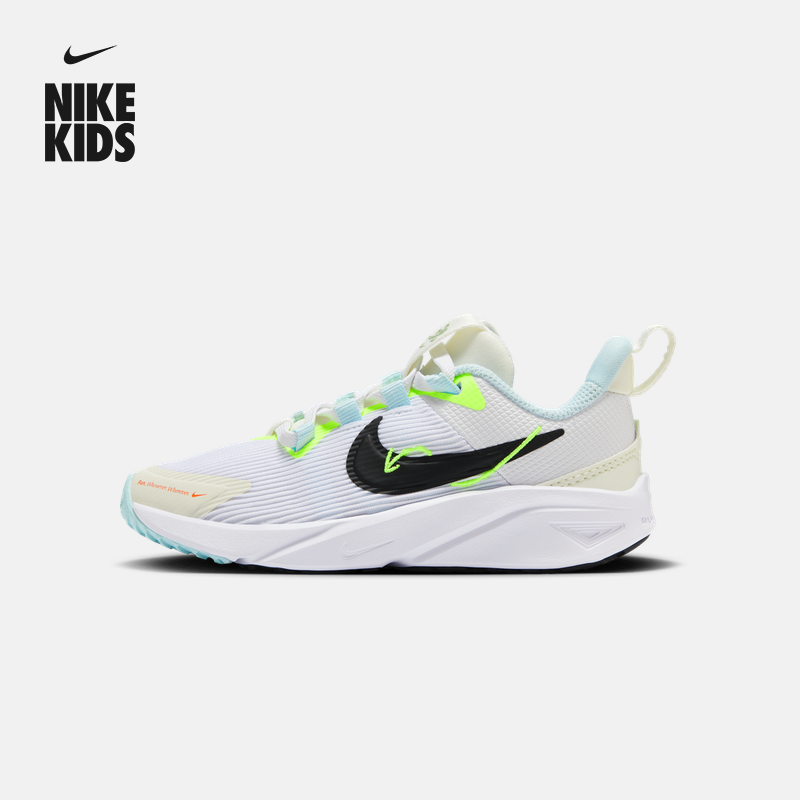 Nike耐克官方STAR RUNNER 4幼童运动鞋新款平衡车免系鞋带HQ3470主图