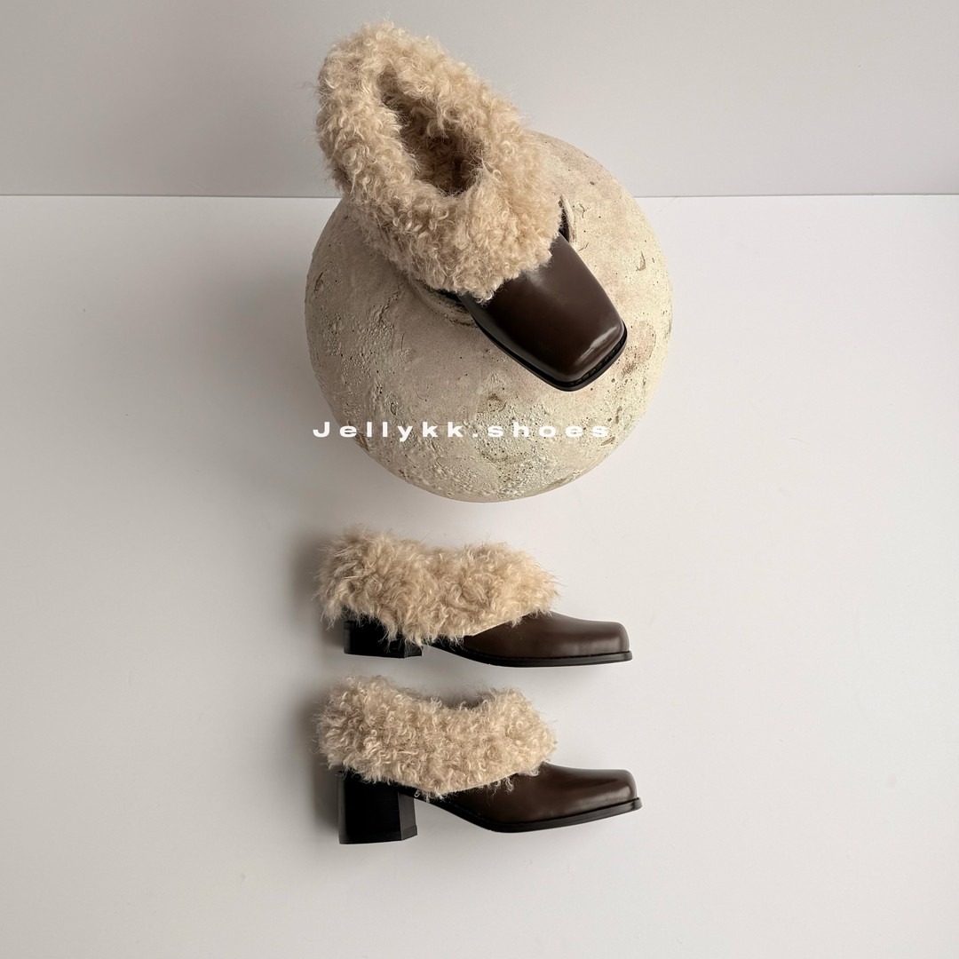 【Jellykk】2.5/5.5cm【焦糖饼干】冬季百搭博主风百搭设计师款单鞋主图