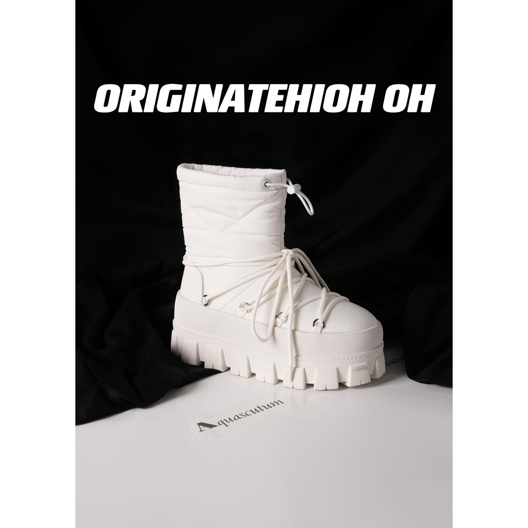 ORIGINATEHIGHOH 设计师款百搭时尚雪地靴 W5270主图