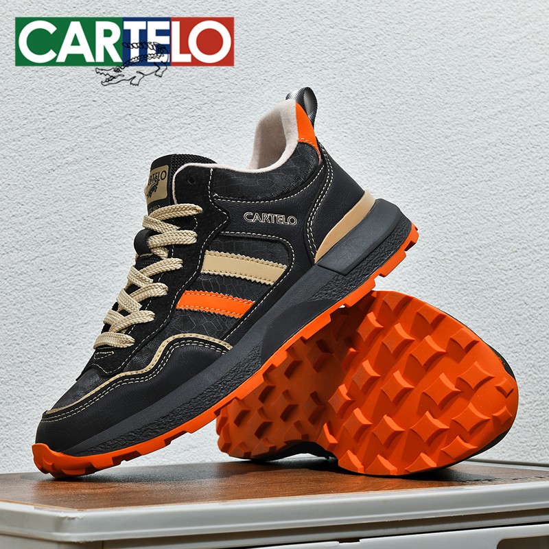 CARTELO/卡帝乐鳄鱼秋季休闲鞋男士时尚轻便软底防滑中年耐穿鞋子主图