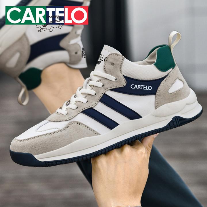CARTELO/卡帝乐鳄鱼冬季加绒保暖皮面防水潮鞋休闲鞋户外软底男鞋主图