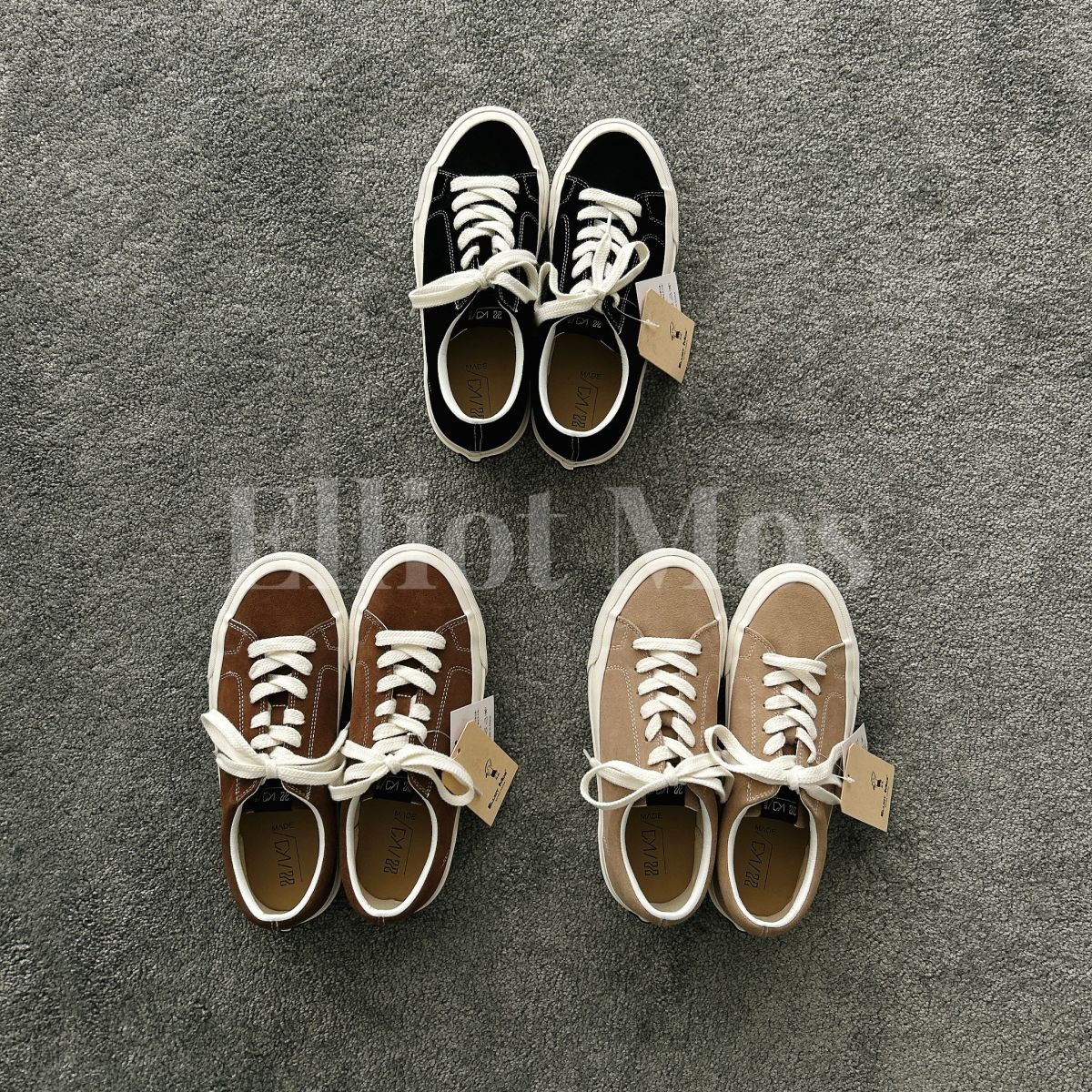 24SS 经典款！Casual Shoes 低帮翻毛牛皮休闲板鞋-HK006主图