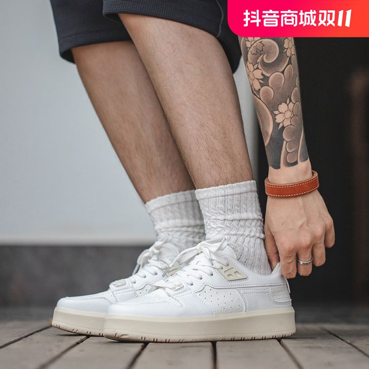 MRA碎冰苏打裂纹小白鞋男女2024春秋新款百搭厚底板鞋运动休闲鞋主图