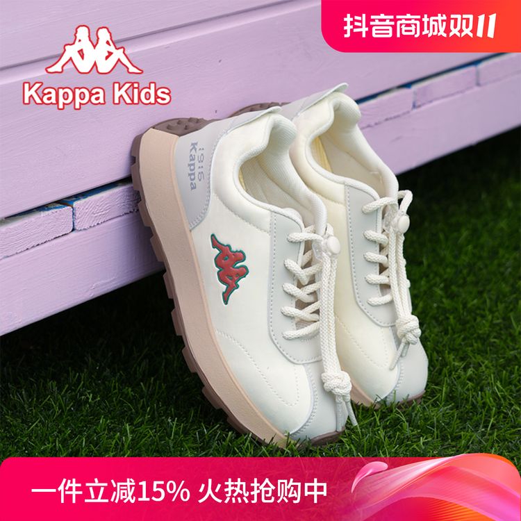 Kappa Kids经典复古款阿甘鞋秋冬季防滑耐磨回弹大底百搭运动鞋主图