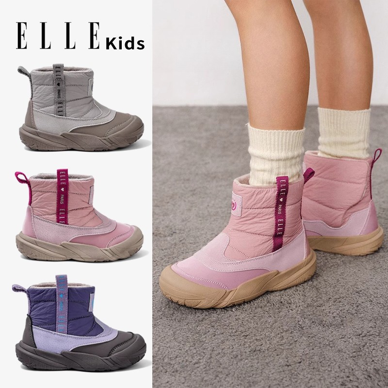 ELLE KIDS童鞋儿童棉鞋2024秋冬保暖鞋男童棉靴雪地靴小女孩冬鞋主图