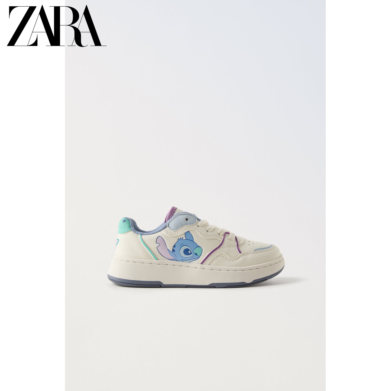 ZARA夏季新品 儿童鞋男女童 星际宝贝史迪仔印花运动鞋 3416430主图