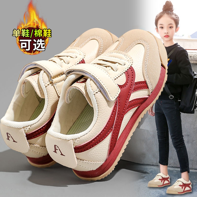 李宁氢快联名女童鞋子2024年新款秋冬季儿童运动阿甘板鞋加绒二棉主图