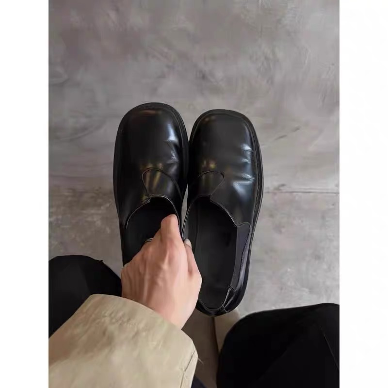 德比鞋男士高级感皮鞋男款夏季一脚蹬乐福鞋正装商务休闲鞋增高潮主图