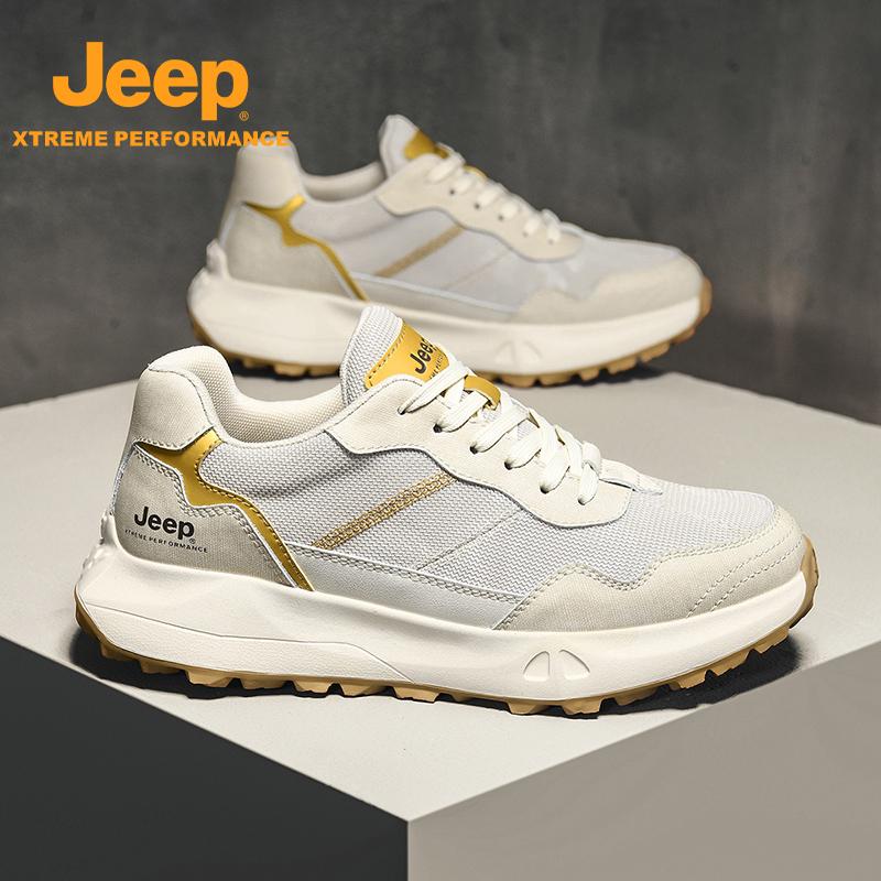 jeep男鞋2024秋季新款户外休闲鞋男士减震软底防滑徒步运动登山鞋主图