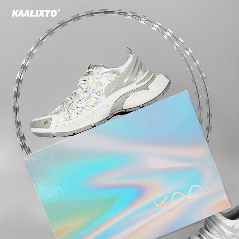 【范丞丞同款】kaalixto幻彩银老爹鞋秋冬厚底增高新款透气运动主图